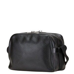 Louis Vuitton Ardoise Leather Black Crossbody Reporter Taiga Bag Shoulder